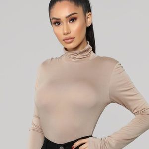 BRAND NEW Long Sleeve Dark Khaki Turtle Neck